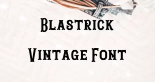 Blastrick Vintage Font