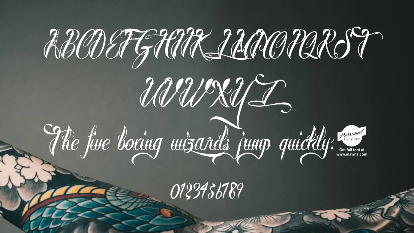 Brother Tattoo Font