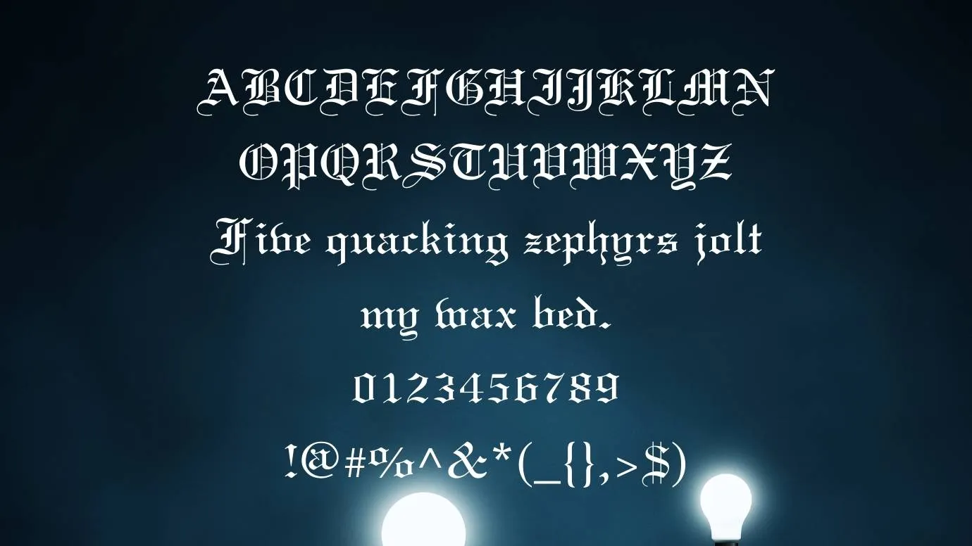 Certificate Font