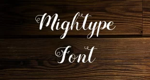 Mightype Script Font