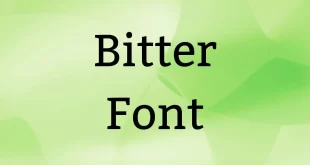 Bitter Font