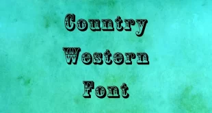 Country Western Font