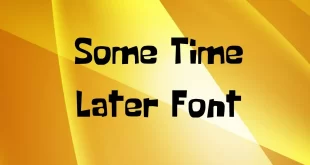 Some Time Later Font