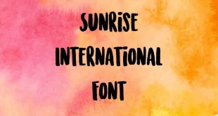 Sunrise International Font