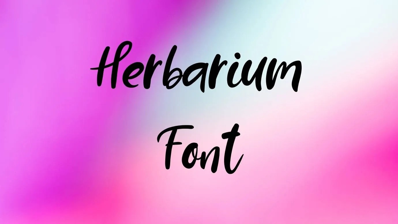 Herbarium Font