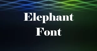 Elephant Font