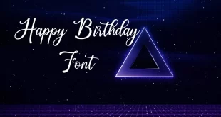 Happy Birthday Font