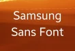 Samsung Sans Font