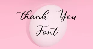 Thank You Font