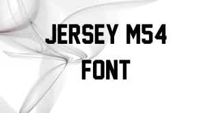 Jersey M54 Font