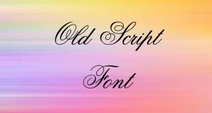 Old Script Font