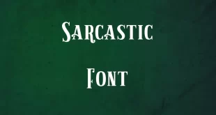 Sarcastic Font