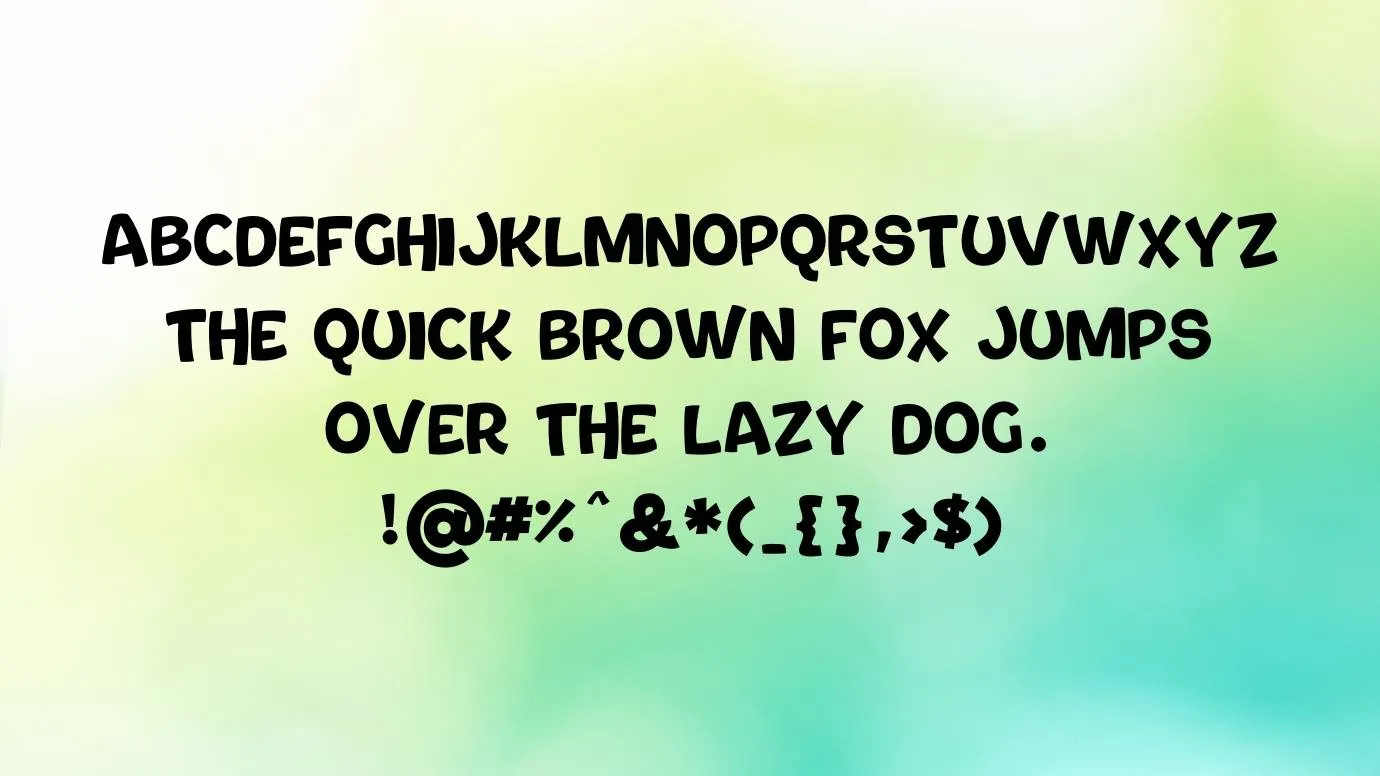 Bouncy Font