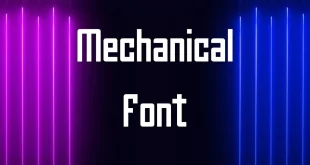 Mechanical Font