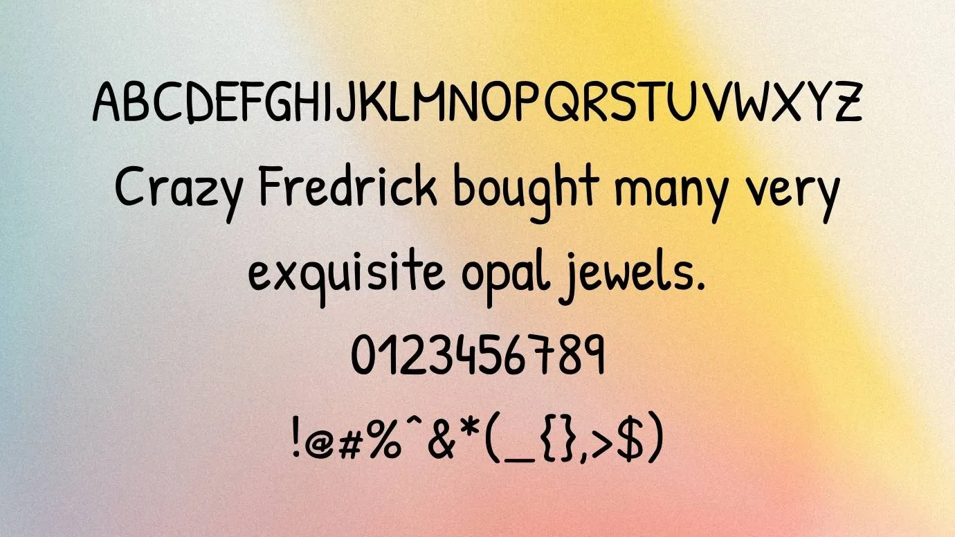 Patrick Hand Font