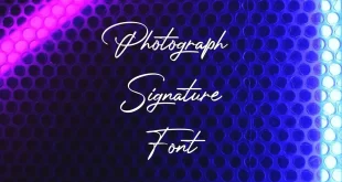 Photograph Signature Font