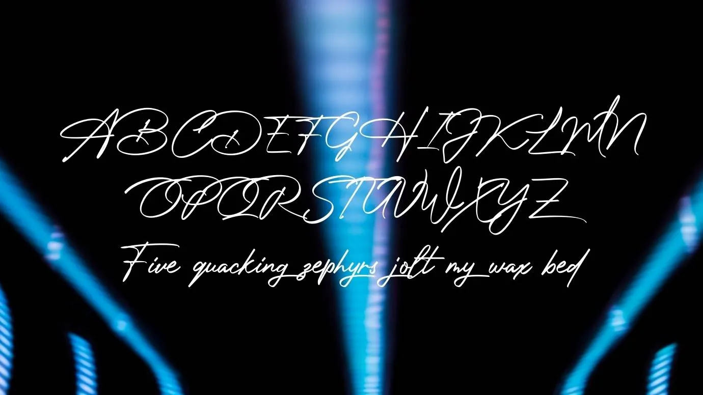 Photograph Signature Font