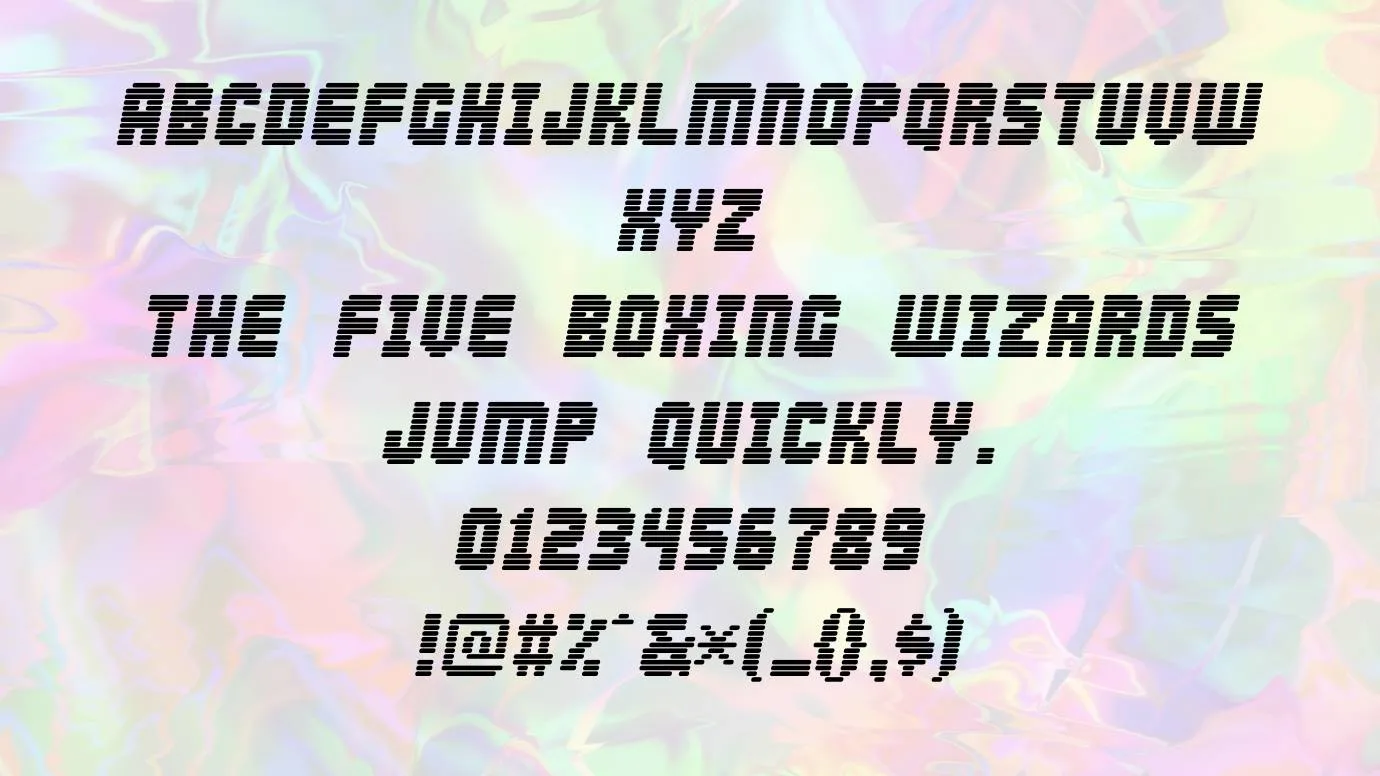 Abduction 2002 Font