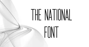 the national font 1 310x165 - The National Font Free Download