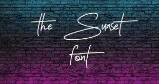 The Sunset Font