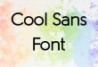 Cool Sans Font