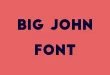 Big John Font