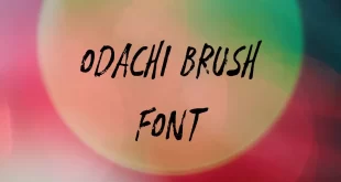 Odachi Brush Font