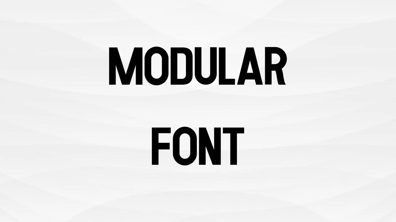 Modular Font