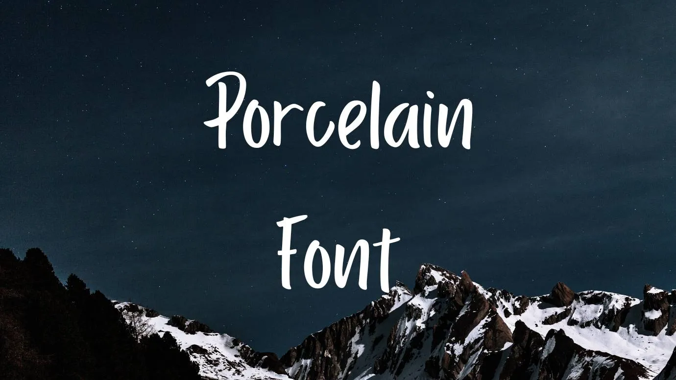 Porcelain Font