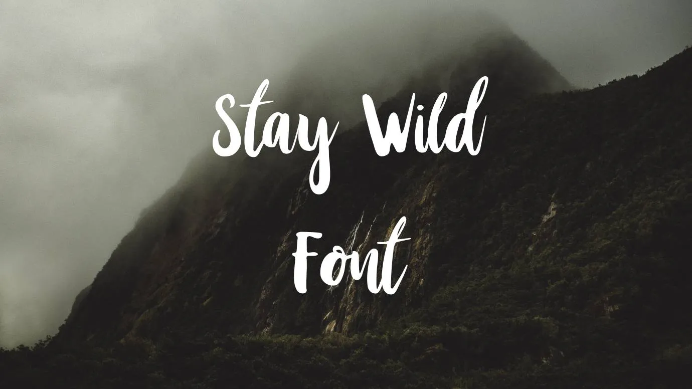Stay Wild Font