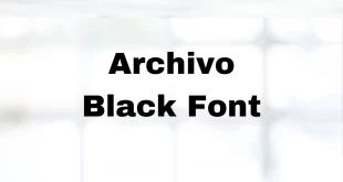 Archivo Black Font