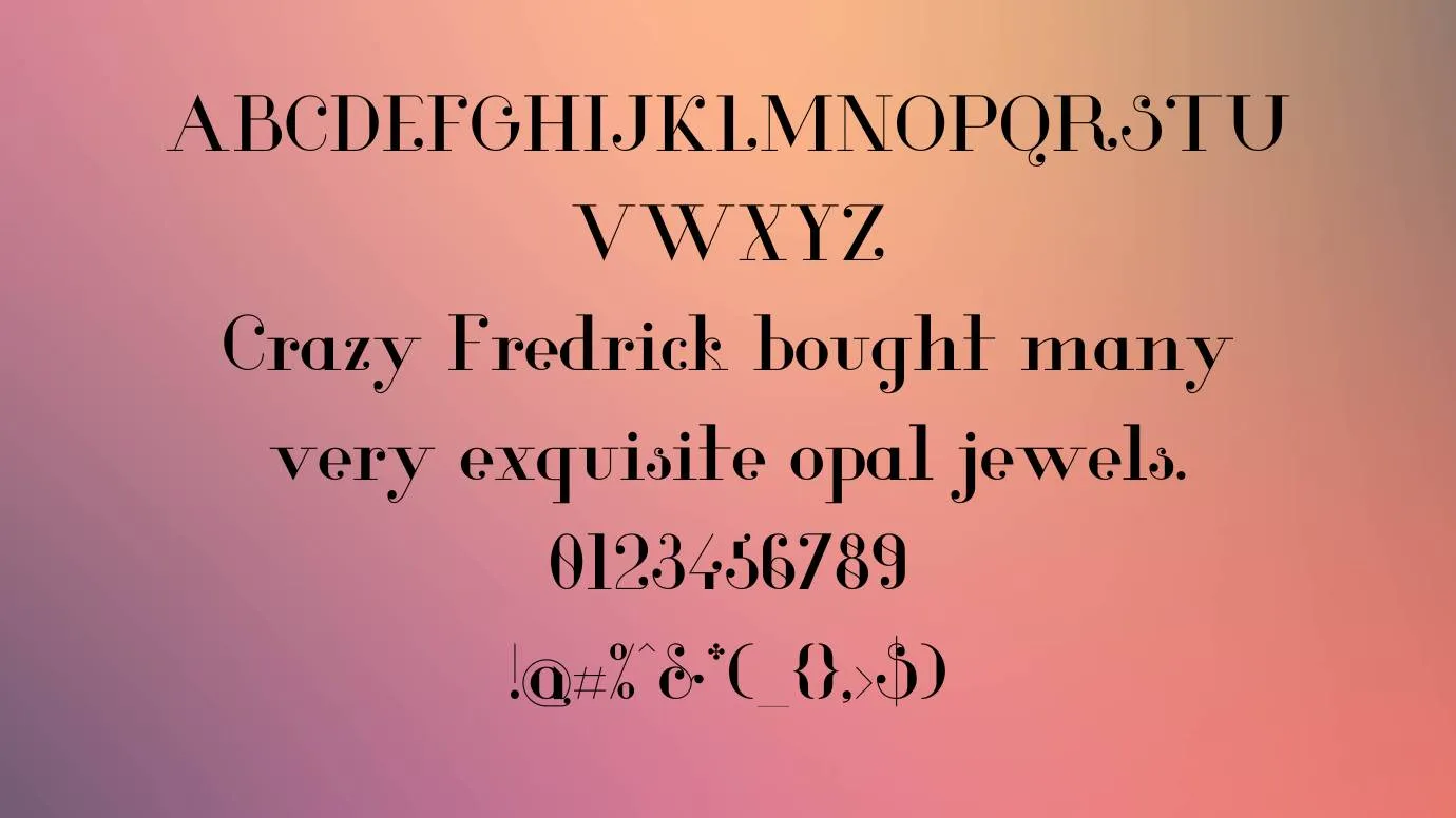 Glamor Font