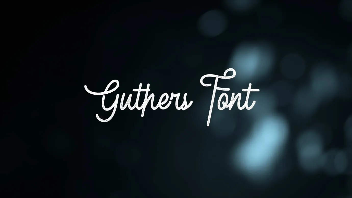 Guthers Font
