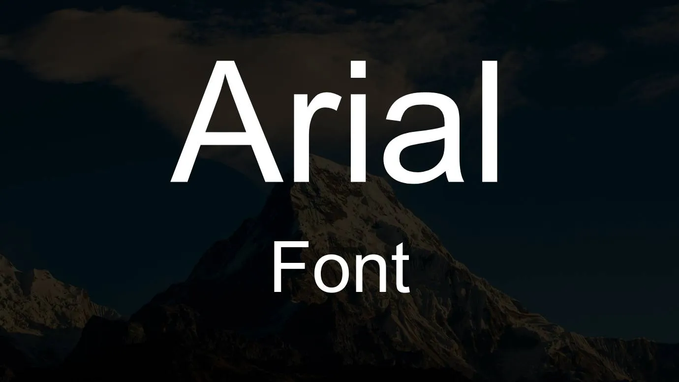 arial font - Arial Font Family