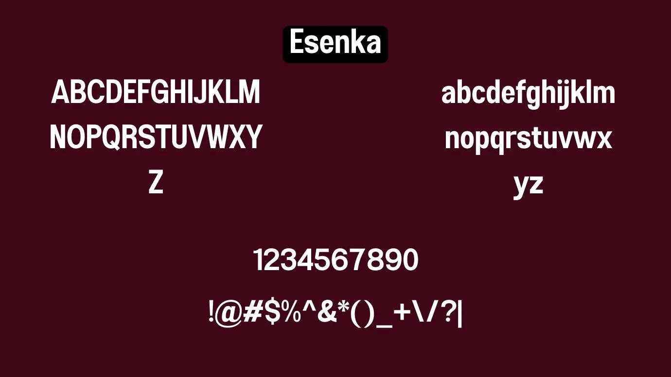 Esenka Font