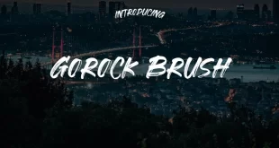 Gorock Brush Font