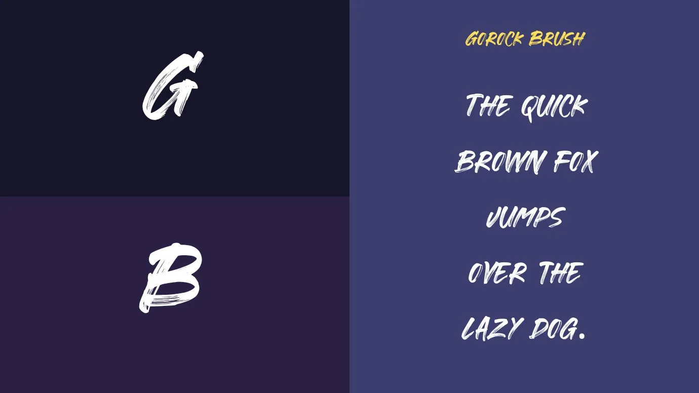 Gorock Brush Font