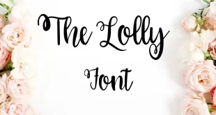 The Lolly Font