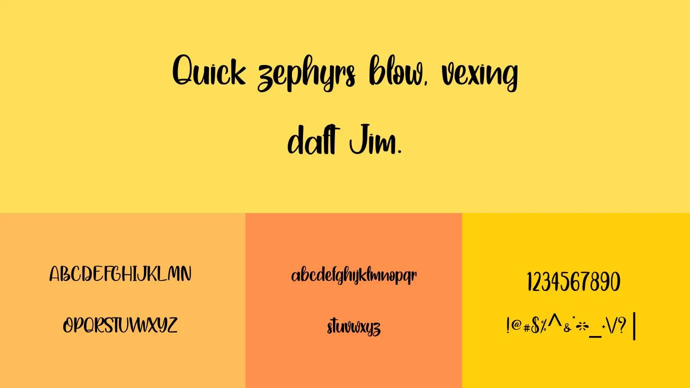 Yellow Rabbit Font