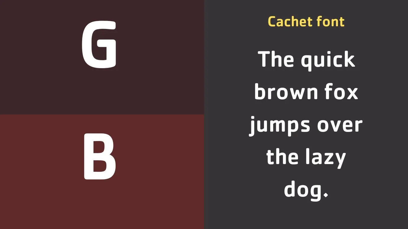 Cachet Font