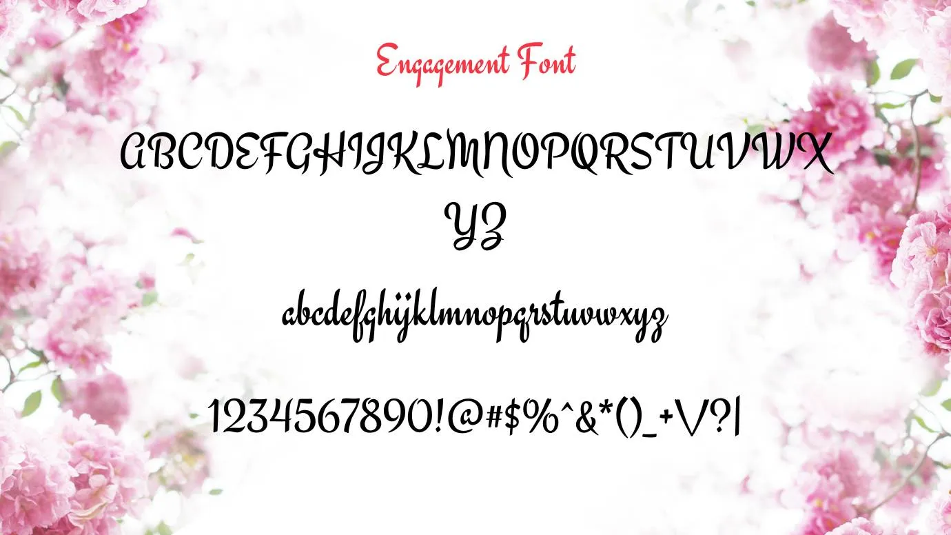 Engagement Font