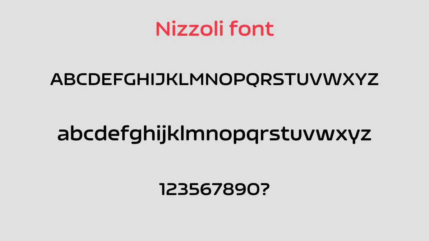 Nizzoli Font