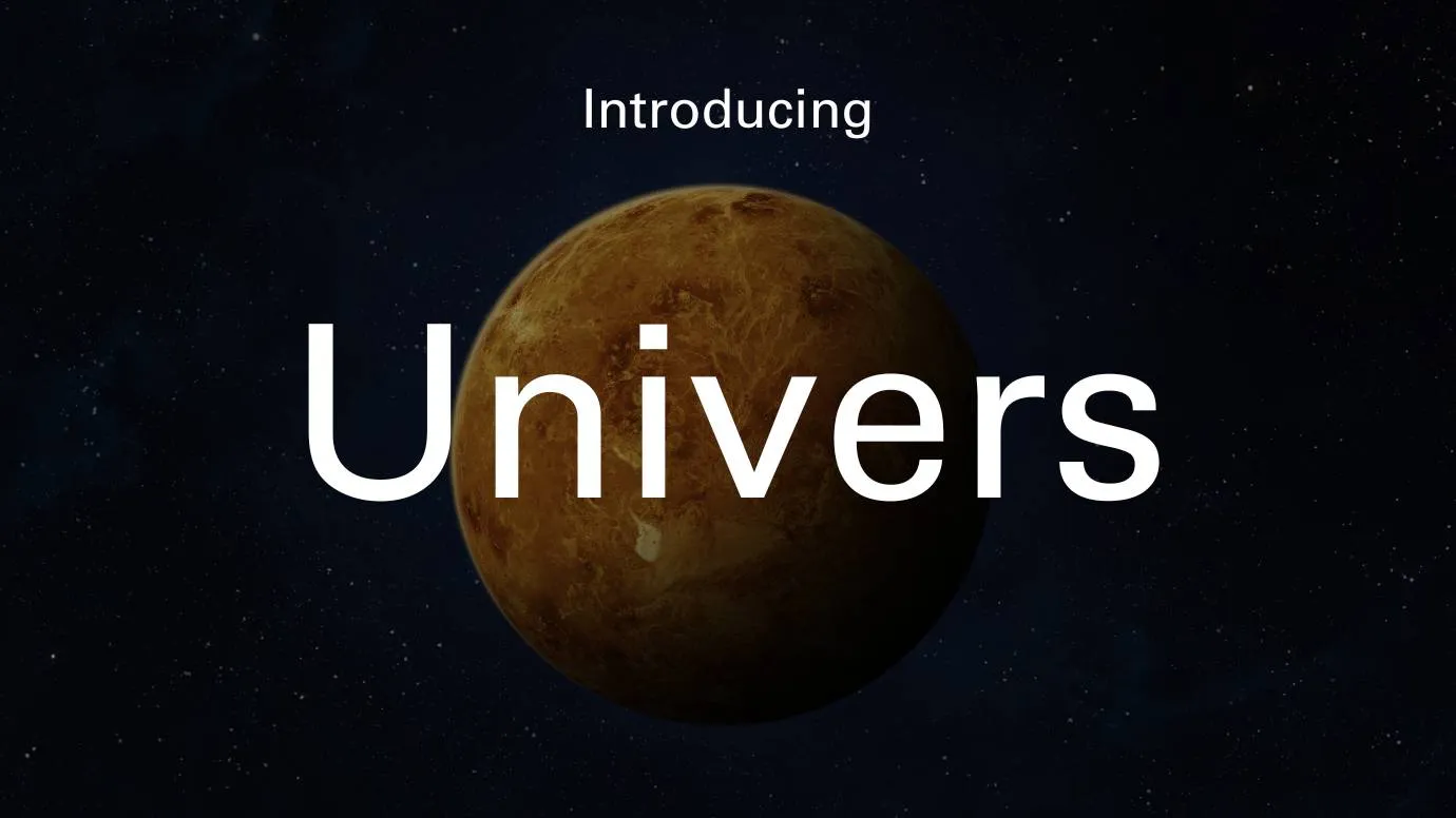 univers font - Univers Font Family