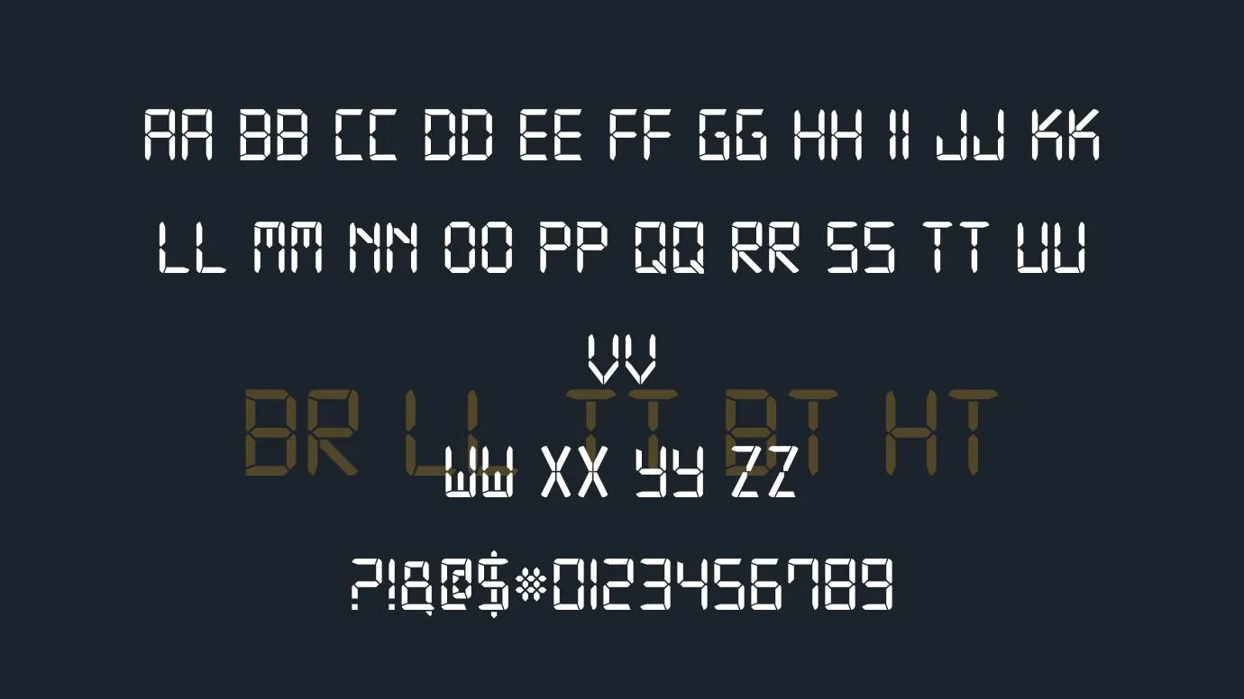 Digit Font