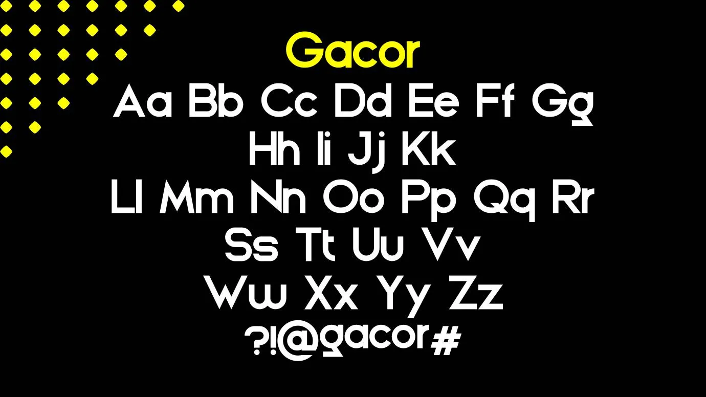 Gacor Font