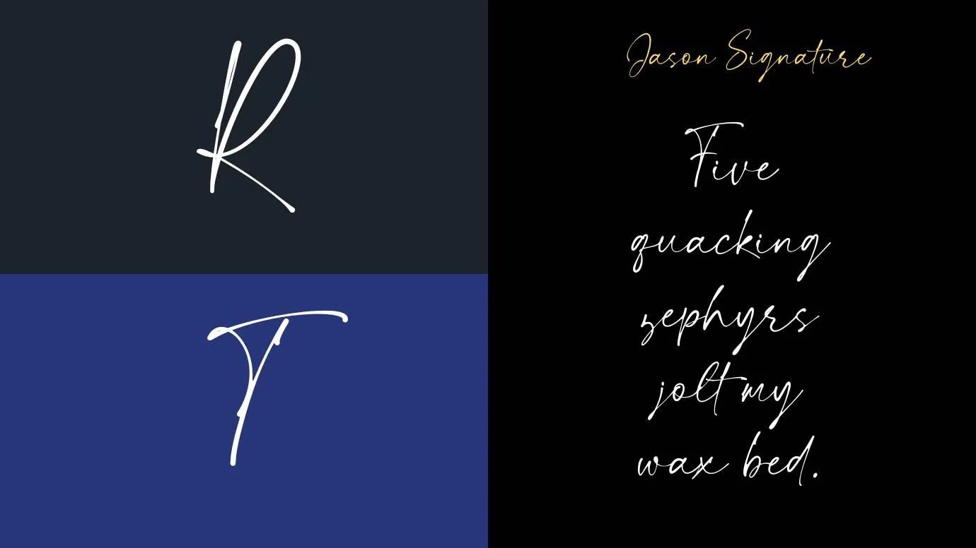 Jason Signature Font