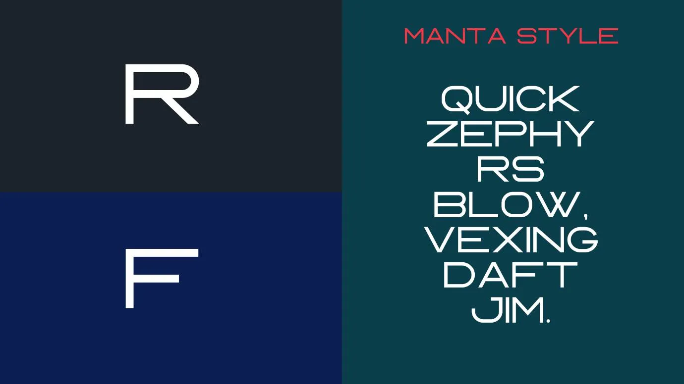 Manta Style Font