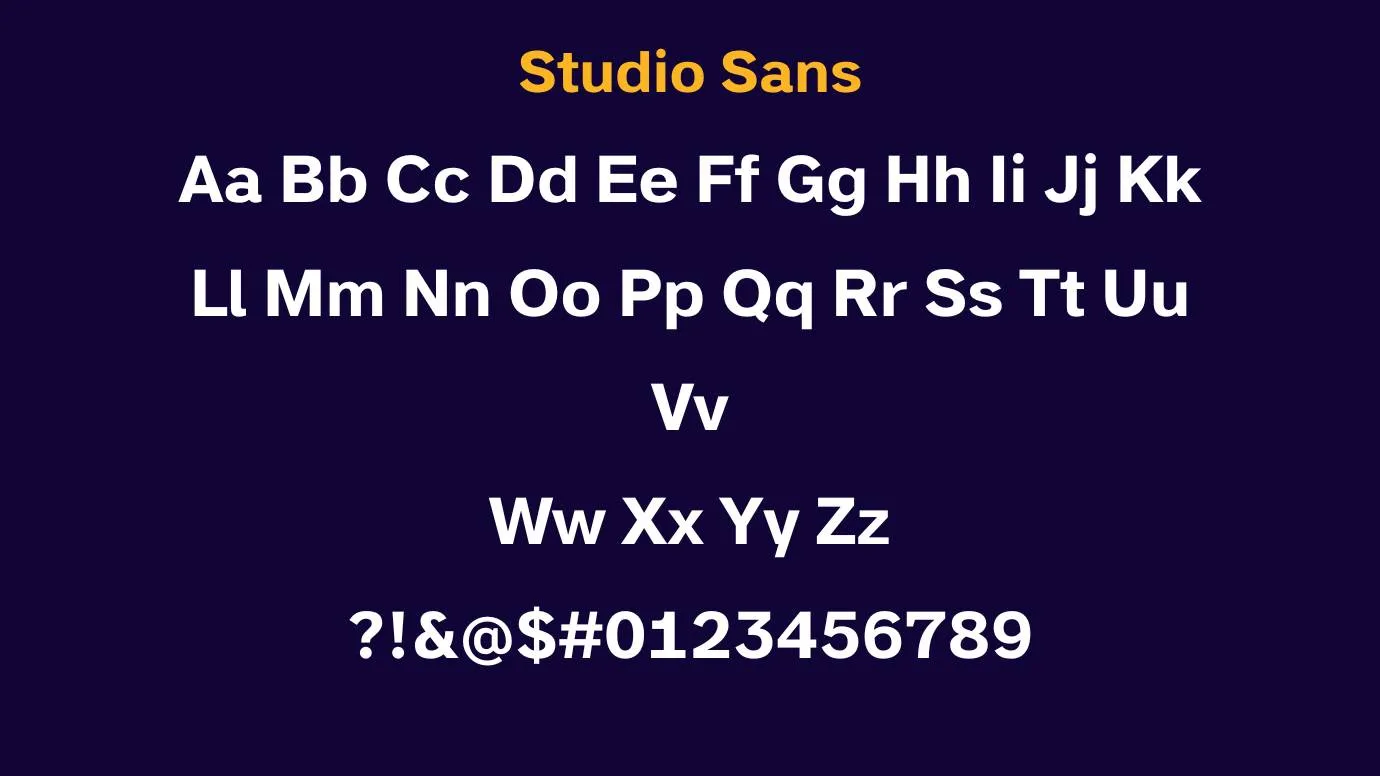 Studio Sans Font