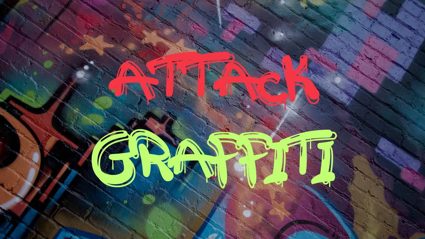 A Attack Graffiti Font
