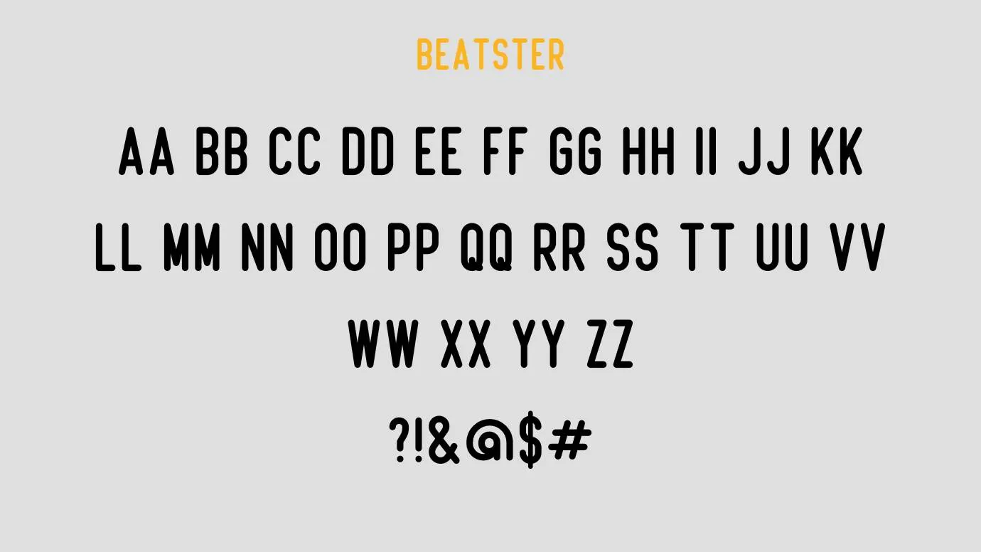 Beatster Font